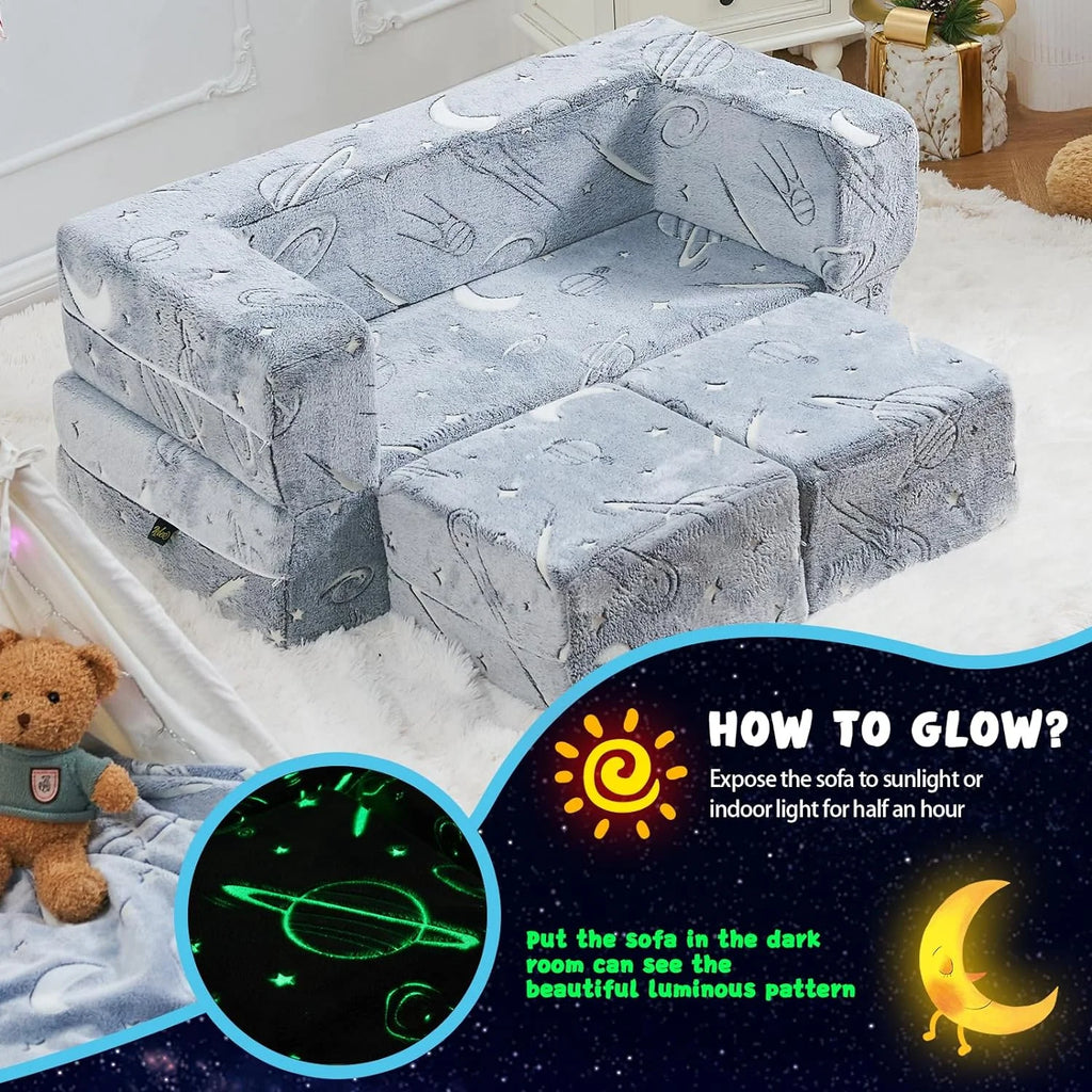 Glow in The Dark 3 in 1 Kids Sofa V174