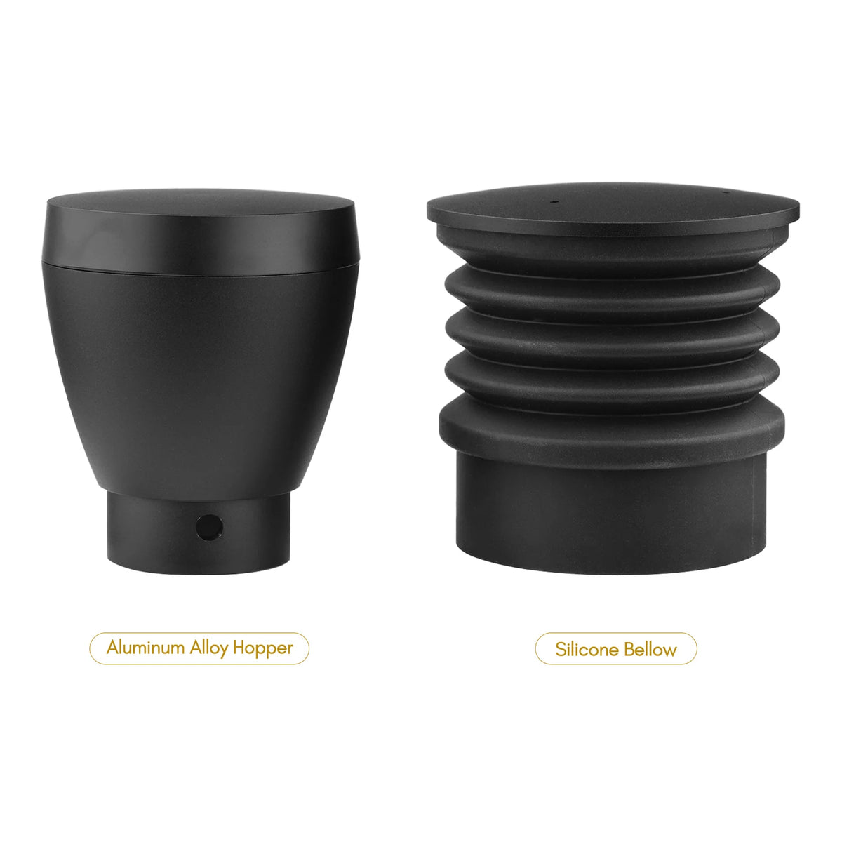 Aluminum Alloy Single Dose Hopper with Silicone Bellow Coffee Grinder Accessories E870