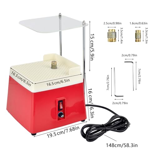 Stained Glass Grinder with Acrylic Baffle Q637