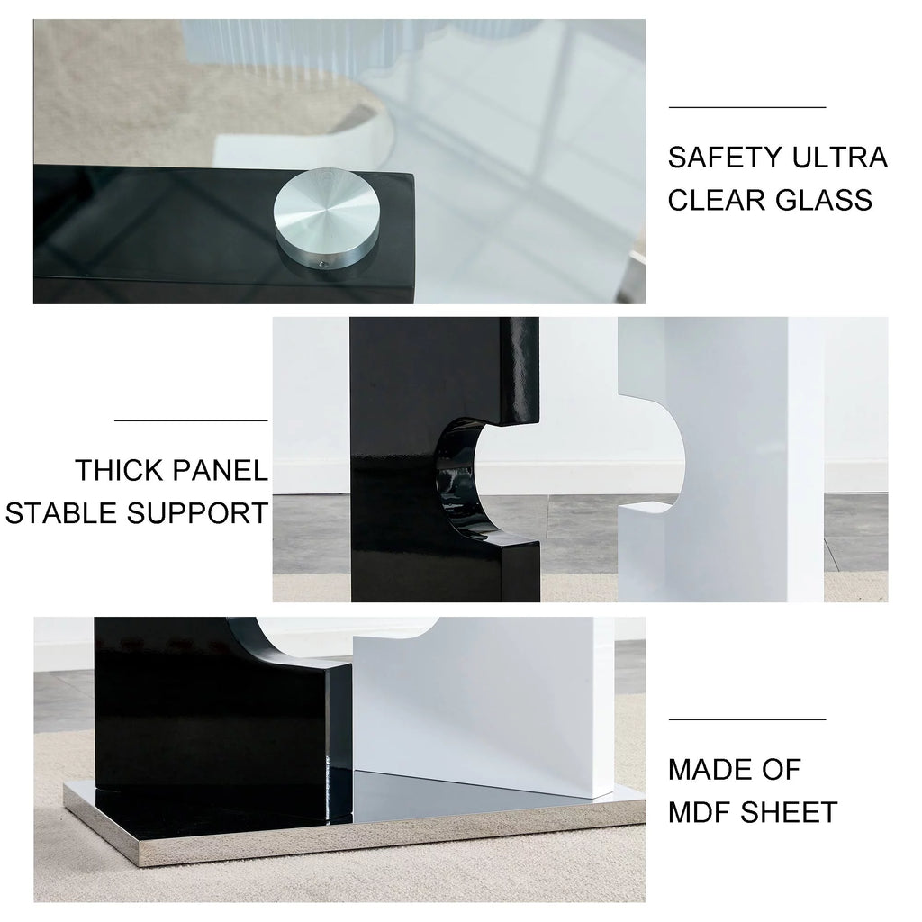 Glass Dining Table for 6 People Z607677
