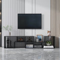 Black L Shape Wood TV Stand 41*17*12 Inch I31651