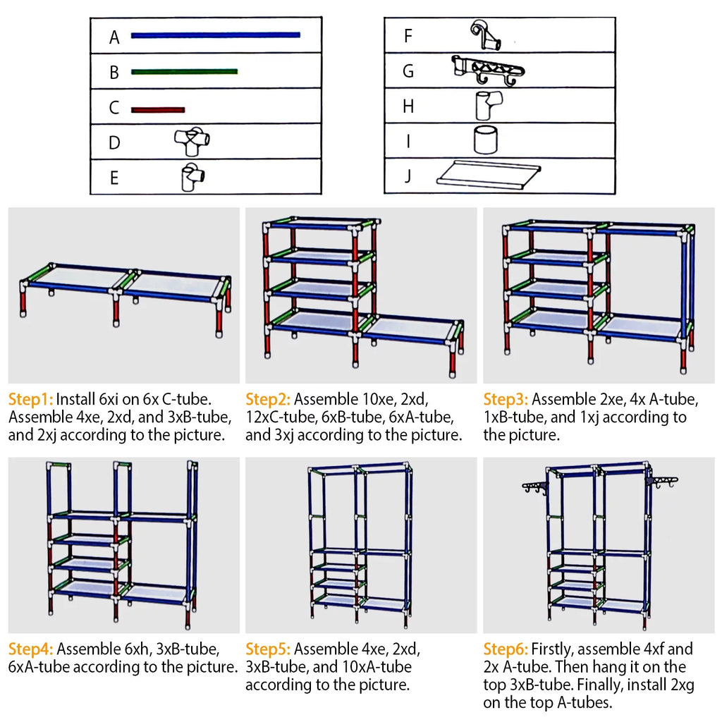 Heavy Duty Freestanding Clothing Rack Black P66525