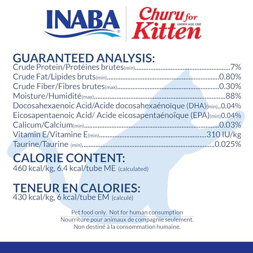 Grain-Free Creamy Lickable Cat Treats with DHA, EPA, Vitamin E & Taurine, 0.5 oz, 24 Tubes E235407