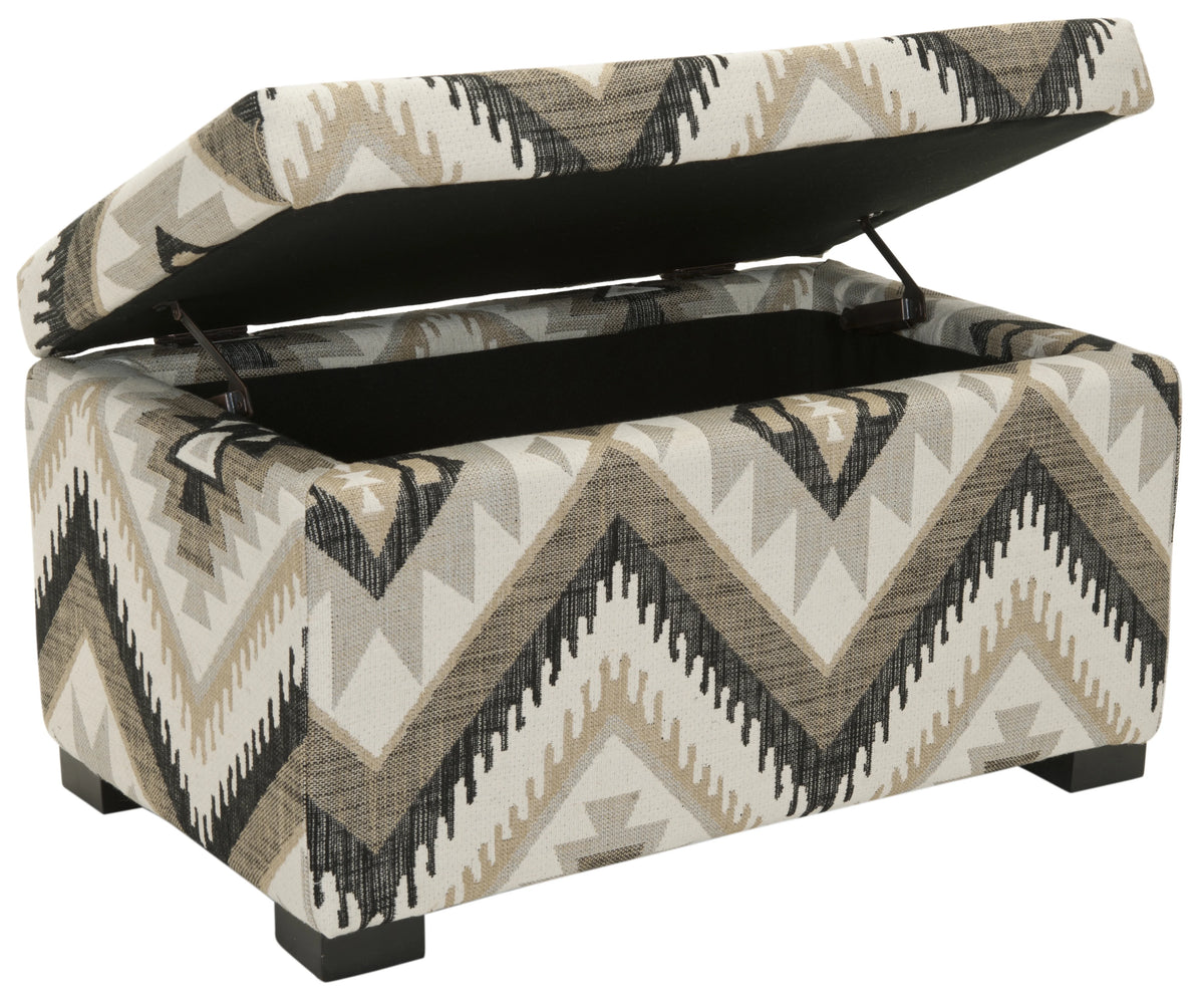 Rustic Solid Upholstered Storage Bench Z665755