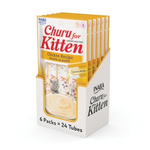 Grain-Free Creamy Lickable Cat Treats with DHA, EPA, Vitamin E & Taurine, 0.5 oz, 24 Tubes E235407