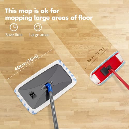 Extra Large Microfiber Flat Mop with 5 Pad A76866
