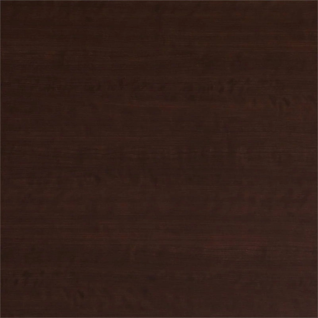 60W Bow Front U Desk with Drawers in Mocha Cherry Engineered Wood Z586