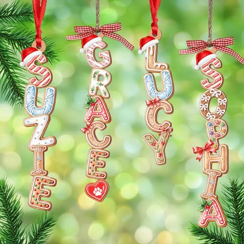 Wooden Christmas Tree Ornament S425
