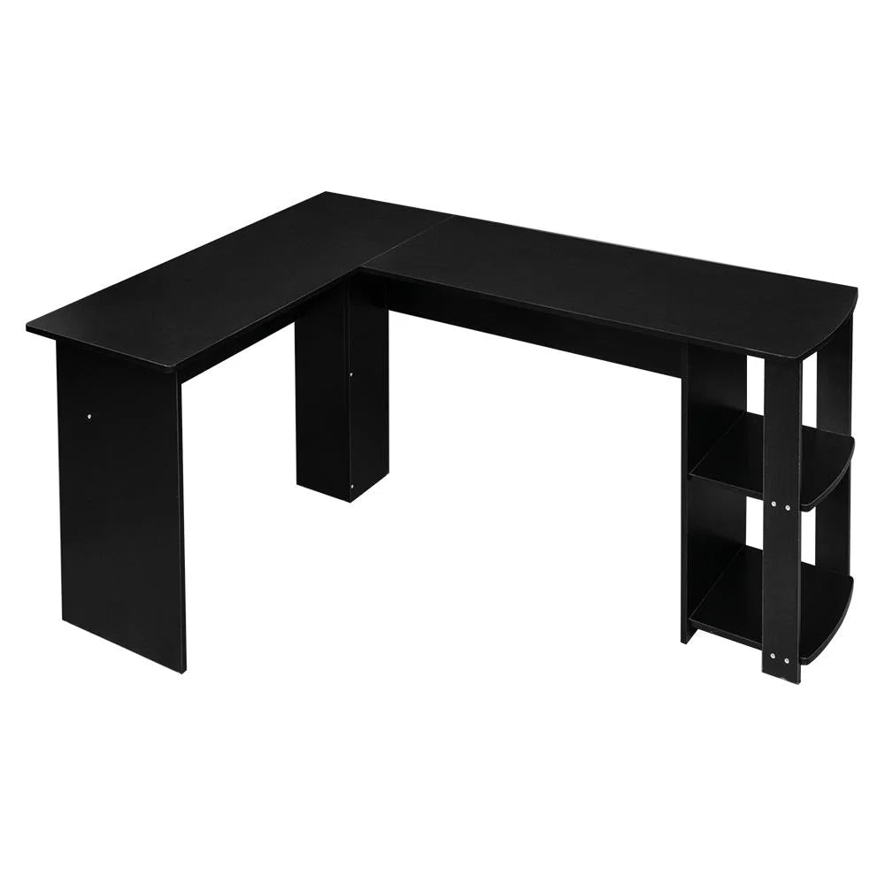 L-Shaped Computer Desk with Bookshelves N6123