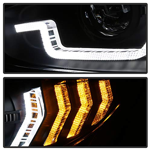 Black LED Projector Headlights Assembly U687827