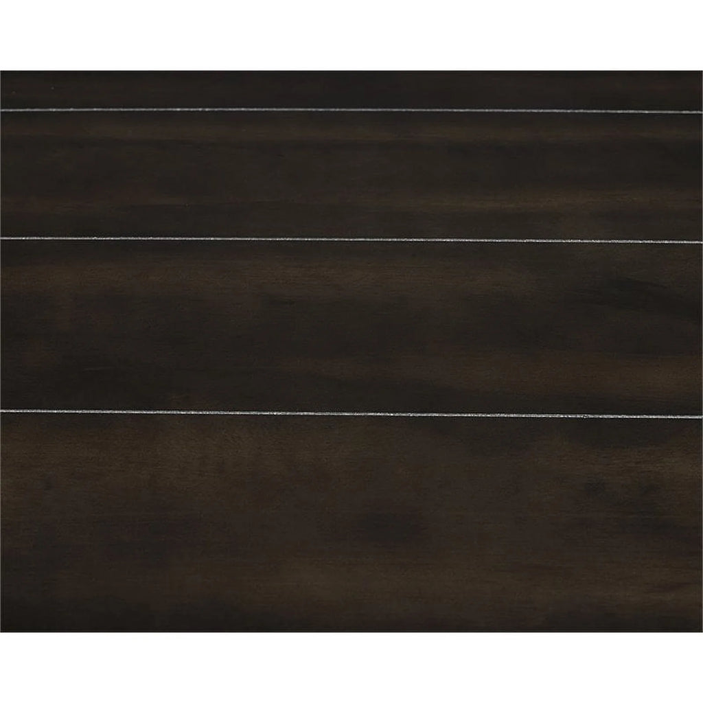 Square Wood End Table with Marble Top and Bottom Shelf in Espresso W22022