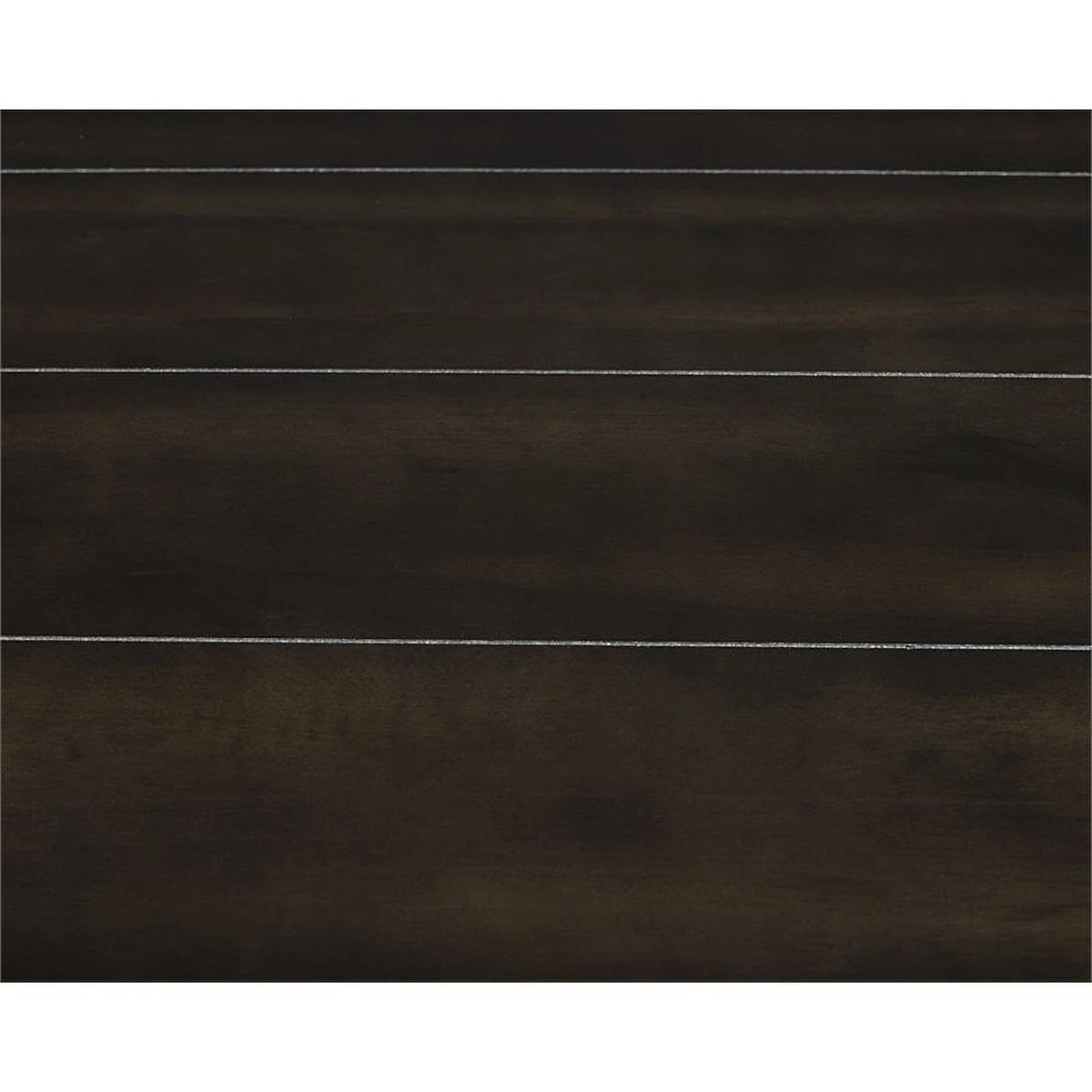Square Wood End Table with Marble Top and Bottom Shelf in Espresso W22022