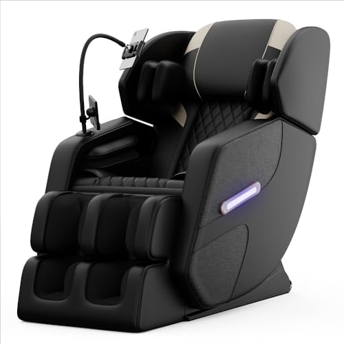 Black Zero Gravity Full Body Massage Chair with Air Pressure Heating X680319