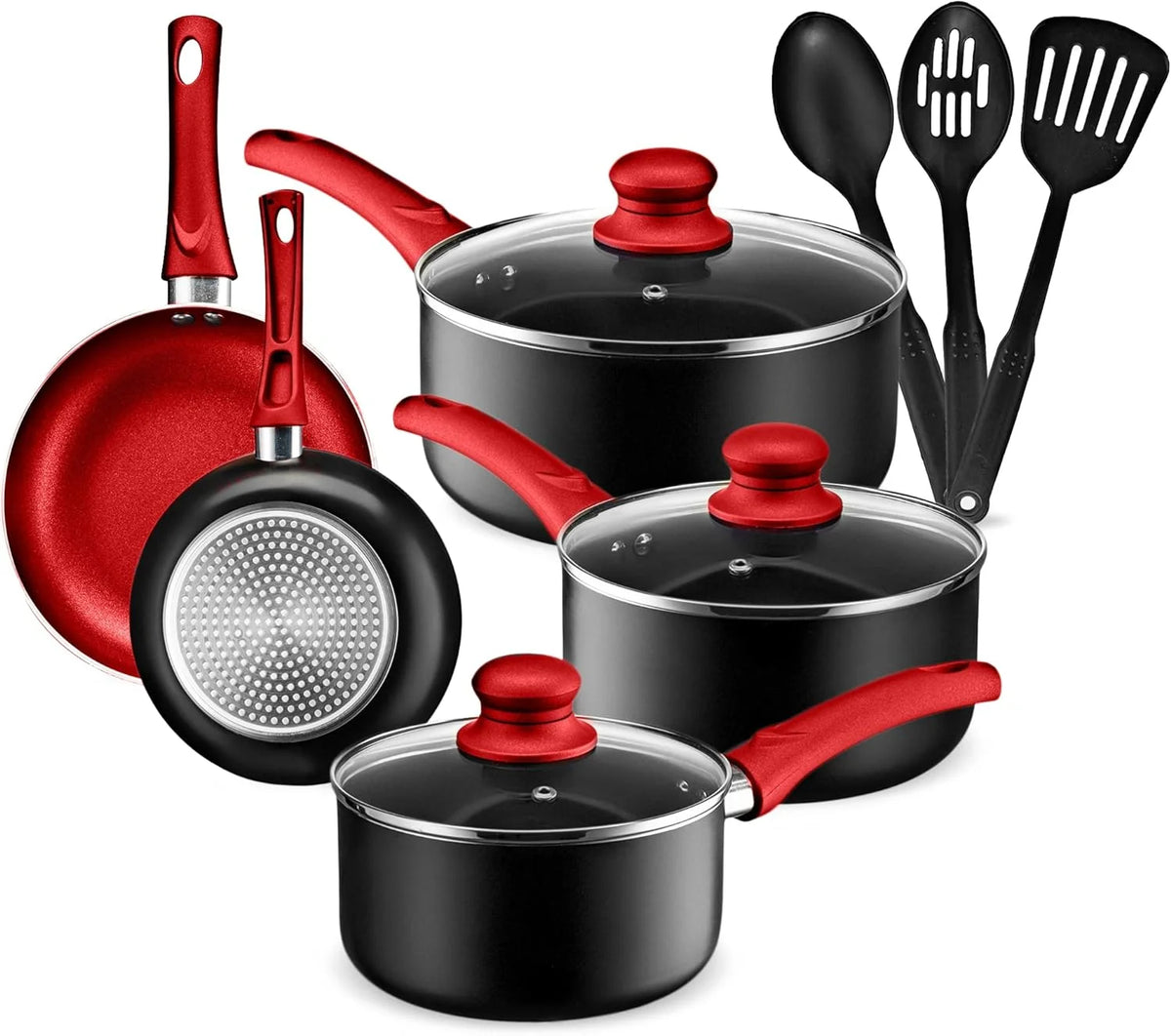 11 Piece Aluminum Nonstick Cookware Set A76271