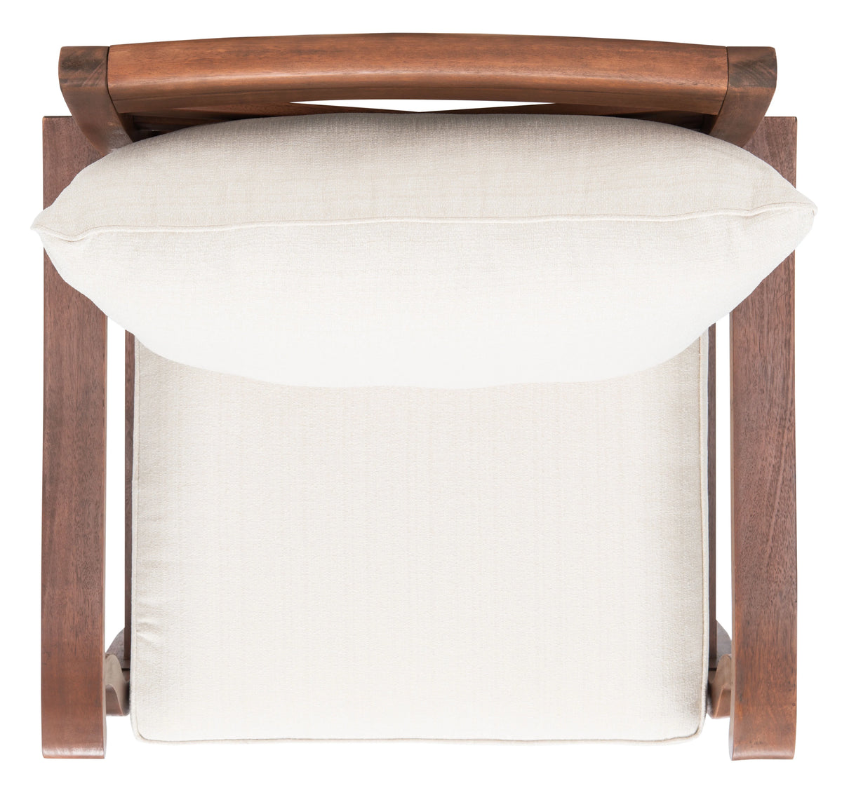 Natural Beige Eucalyptus Wood Accent Chair N34693