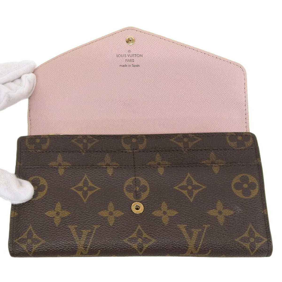 Pre-Owned Monogram Pink Long Wallet Q3745