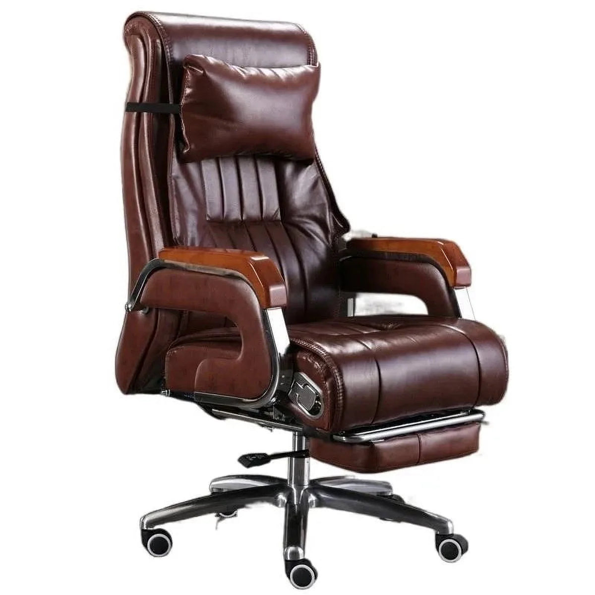 Cowhide Reclining Massage Office Chair Z53123
