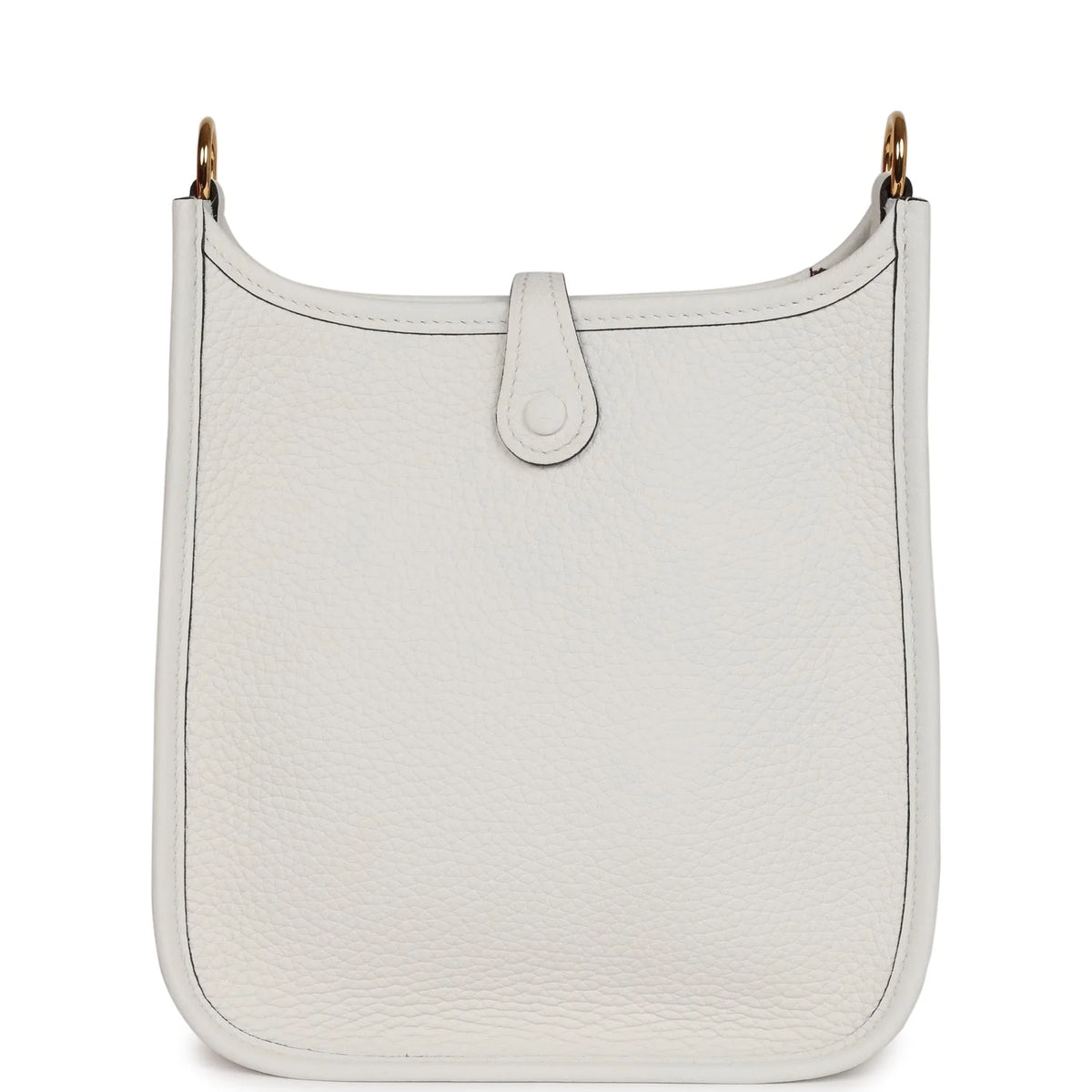 White Clemence Leather Bag K743