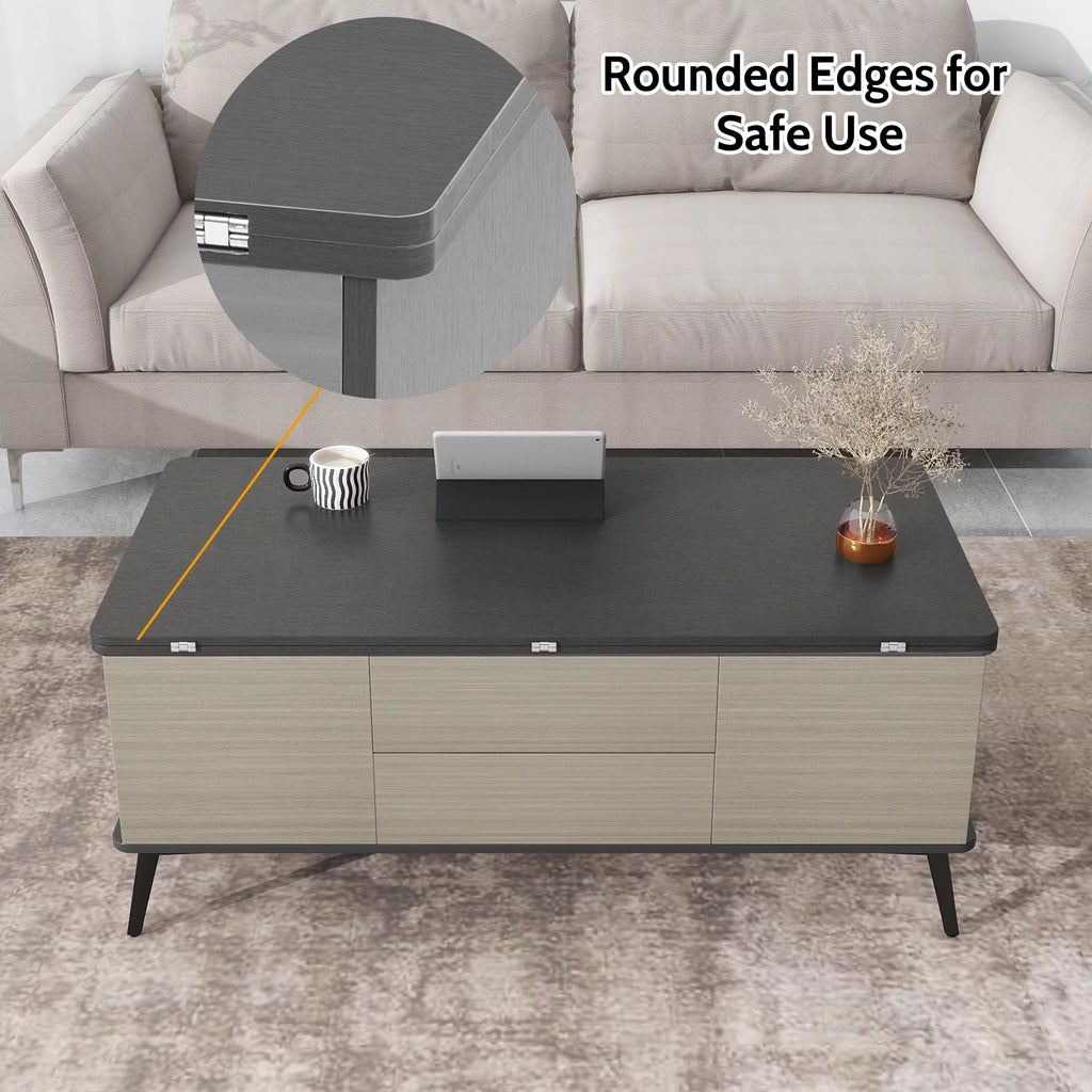 5 Pieces Lift Top Coffee Table Set with Storage D184141