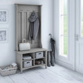 Cape Cod Gray Hall Tree with Storage Bench O440341