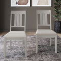 White Wooden Dining Chair Set of 2 P300669