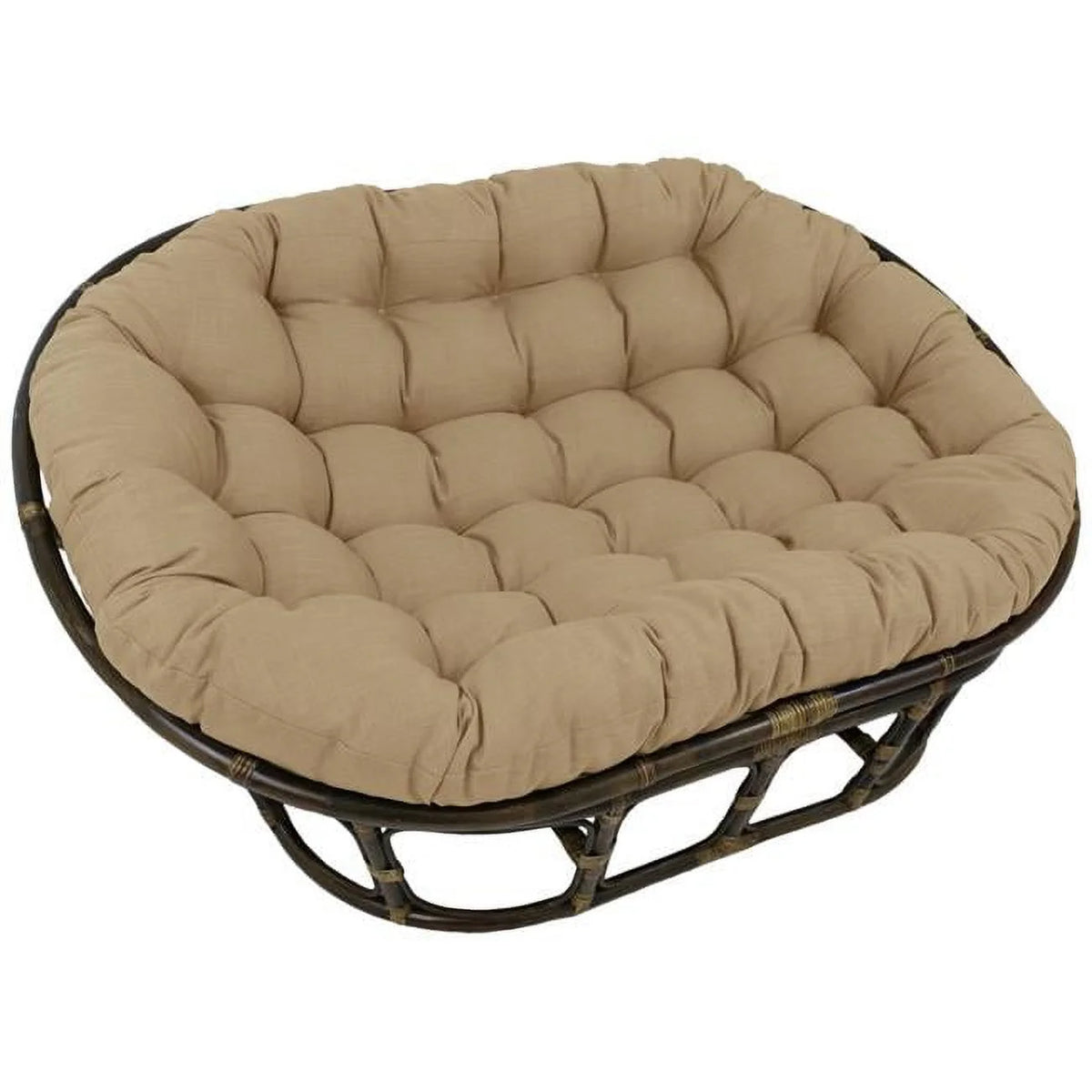 Solid Spun Polyester Double Papasan Cushion G6461