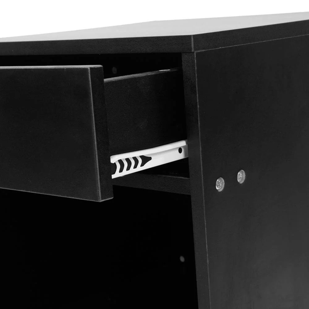 Black Nightstand End Table T381276