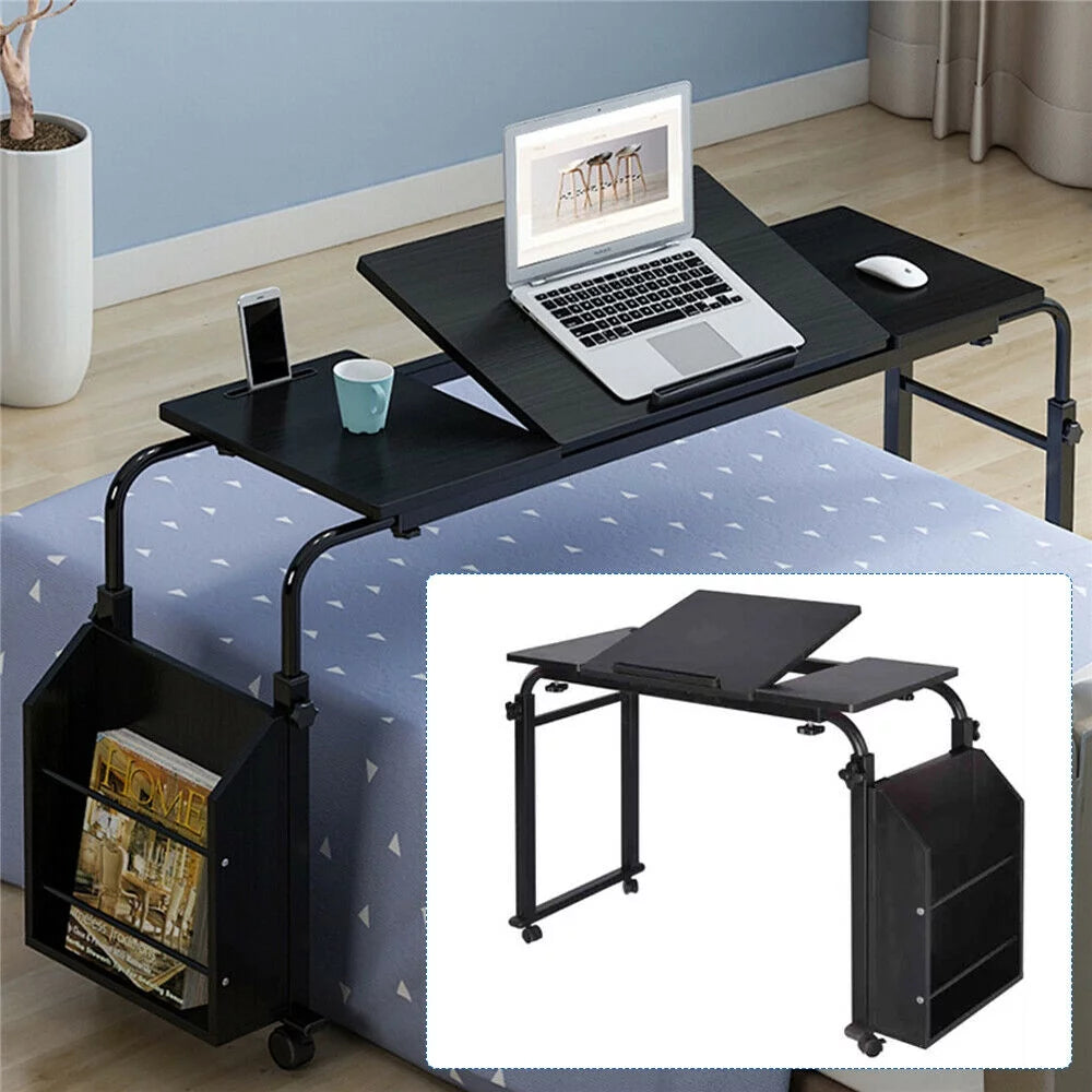 Stretchable Computer Desk with Wheels X279307