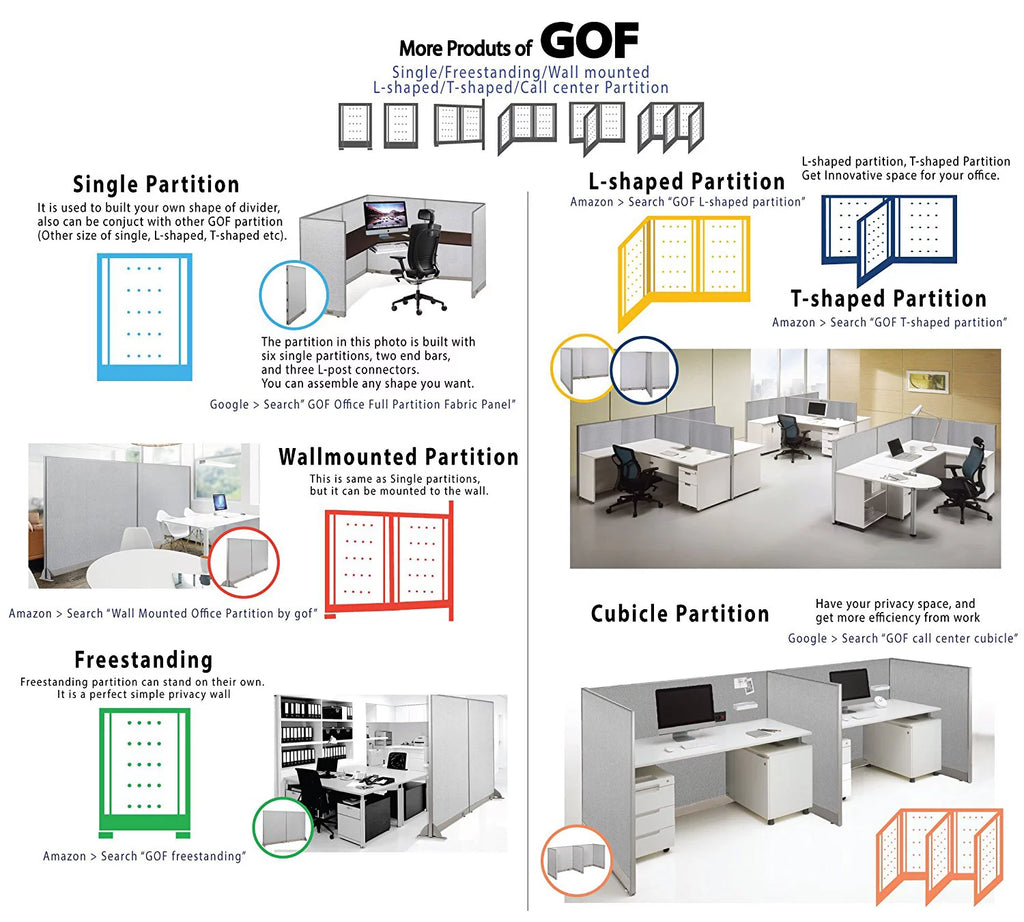 T-Shaped Freestanding Room Divider C5011