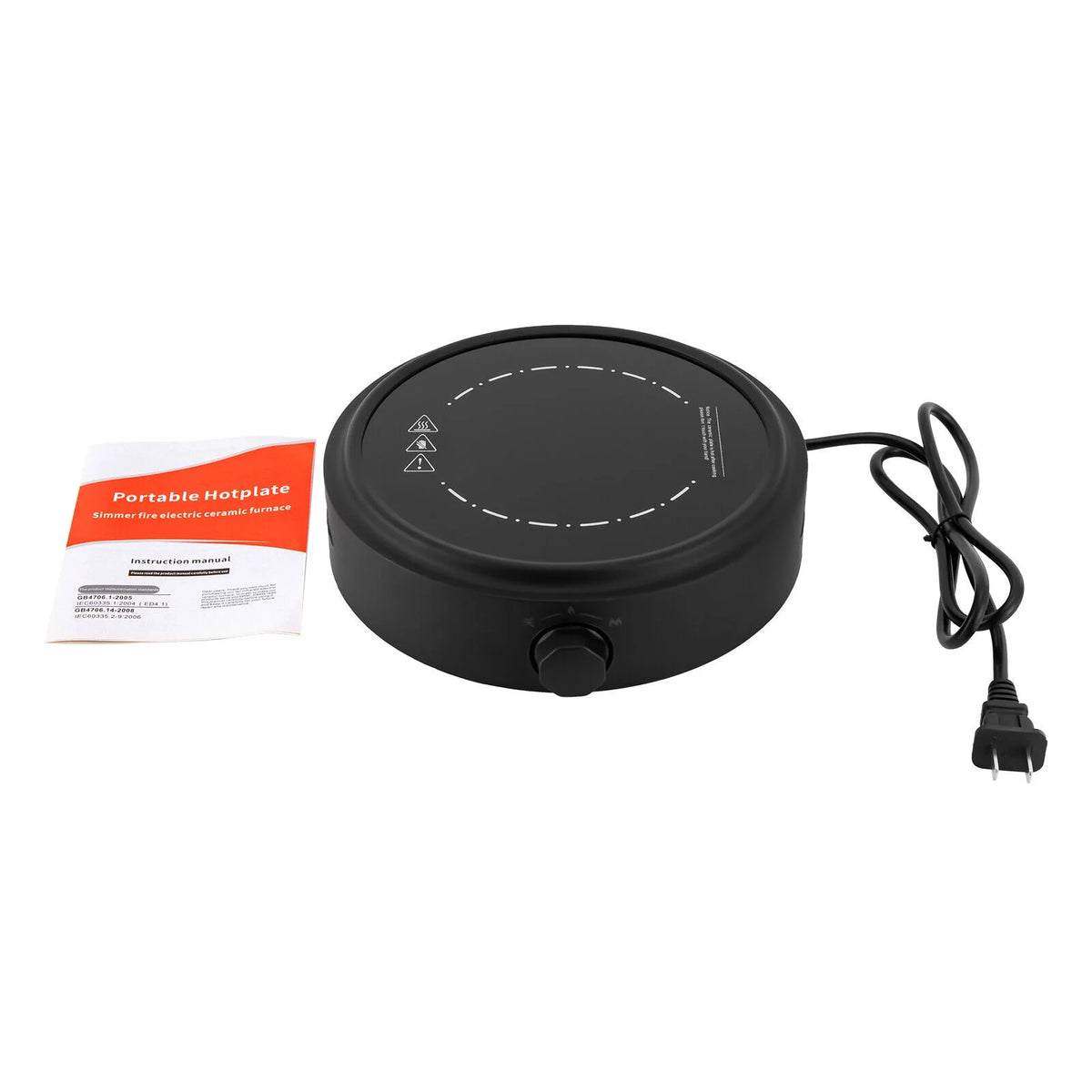 700W 110V Electric Mini Stove Black O21294