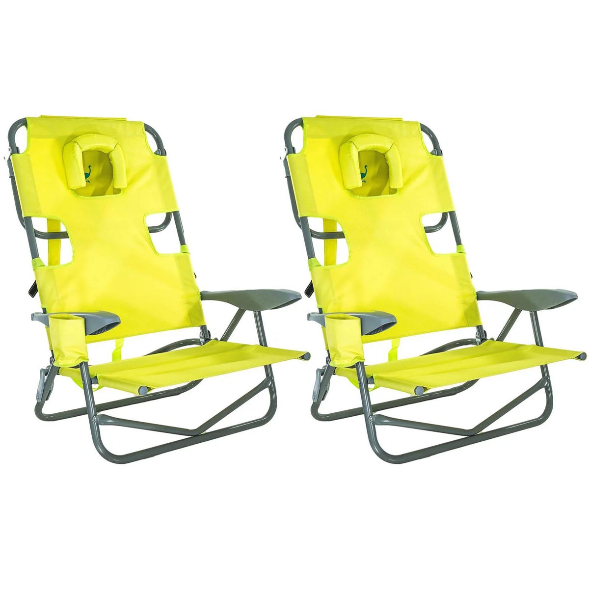 5 Position Reclining Beach Chair 2 Pack J992