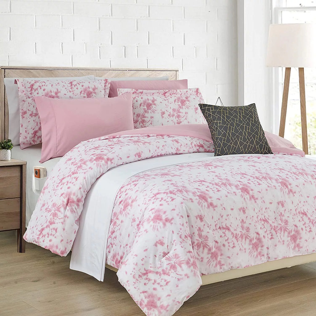 10 Pc Tie-Dye Queen Comforter Set A566