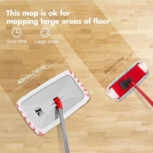 Extra Large Microfiber Flat Mop with 5 Pad A76866