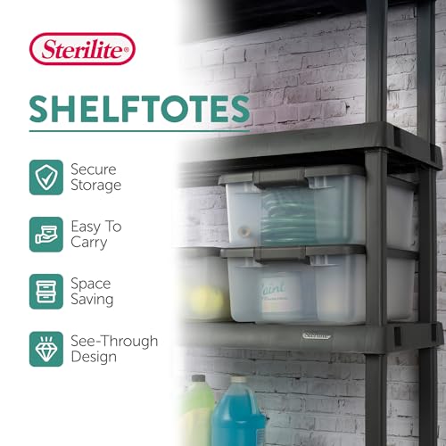 4 Shelf Lockable Plastic Storage Cabinet K22985