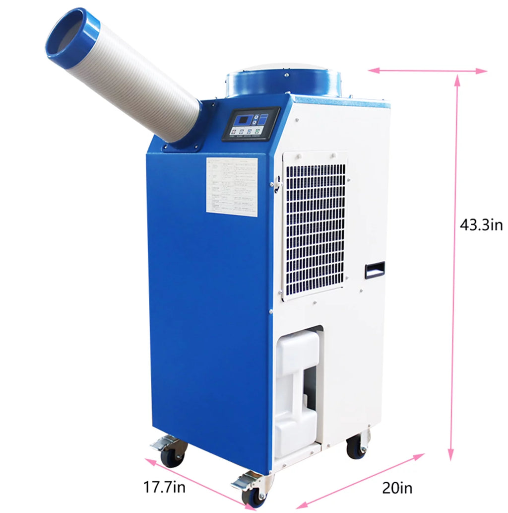 Mobile Industrial Air Conditioner Portable Evaporative Cooler with Wheels 220V M3695