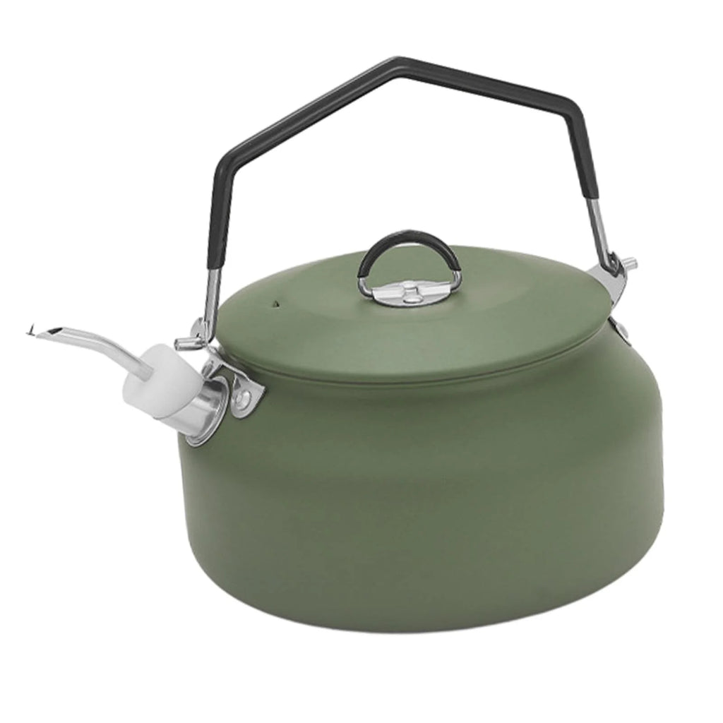 1L Camping Water Kettle Teapot Green U14764