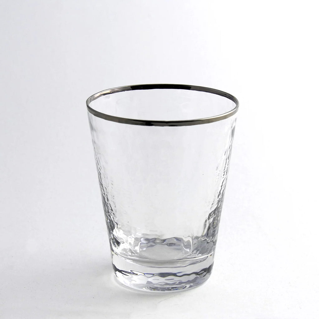 Metallic Rim Double Old Fashioned Set X52292