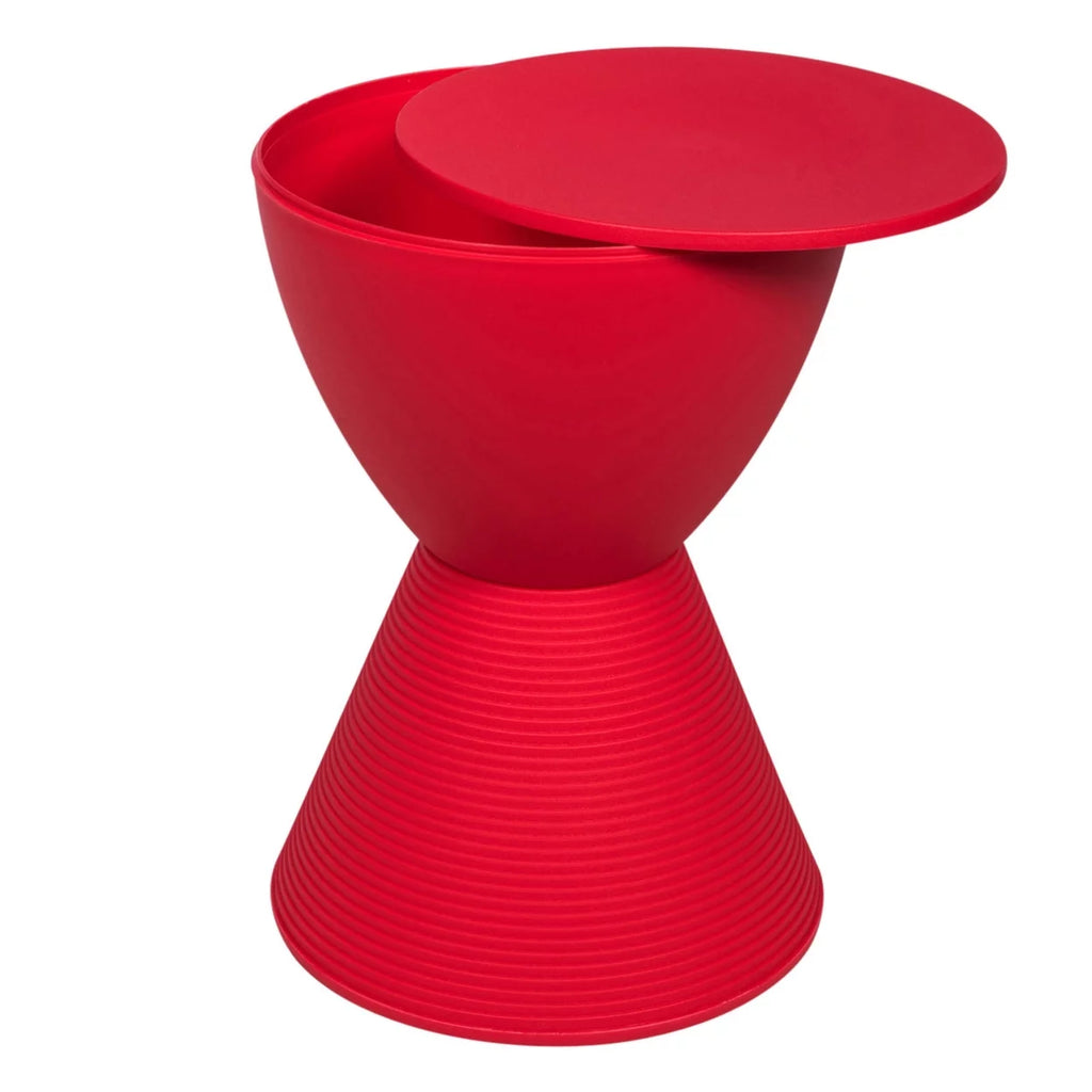 Red Indoor/Outdoor Accent Side End Table H647