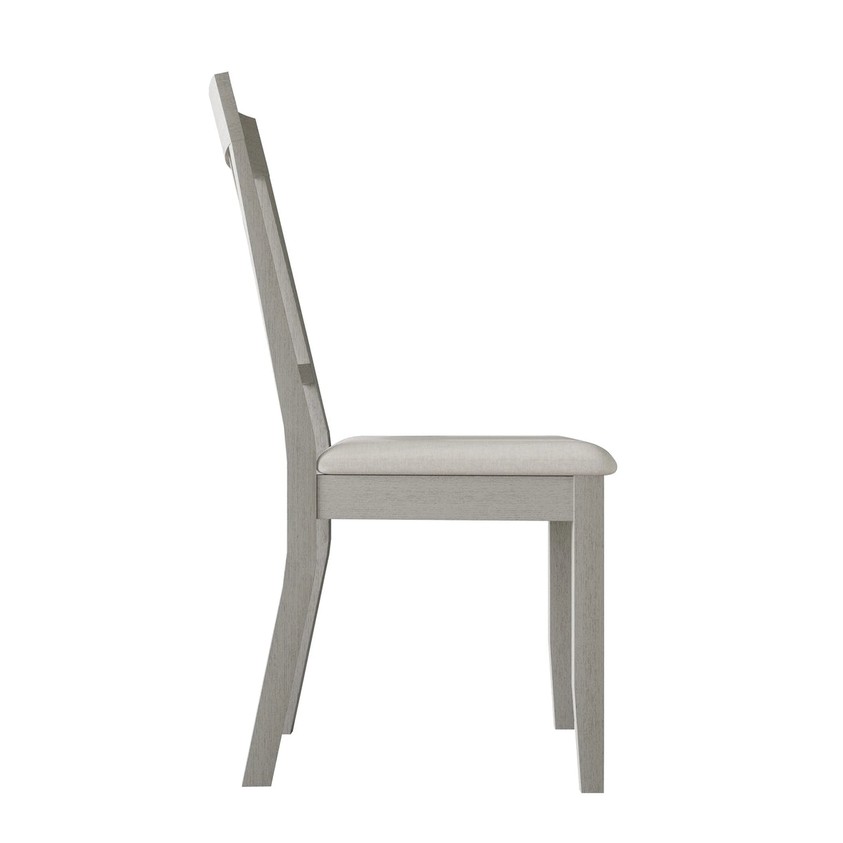 White Wooden Dining Chair Set of 2 P300669