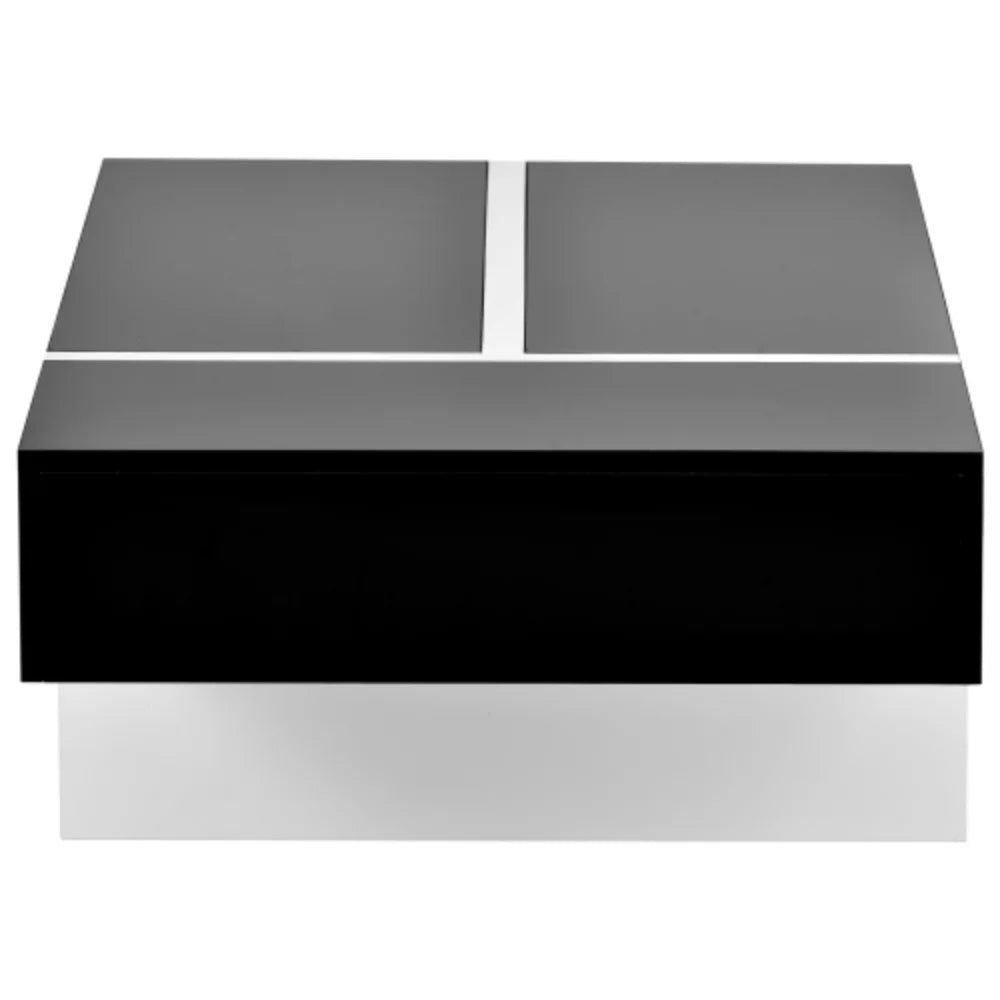 Contemporary Black High Gloss Cocktail Table Z766762