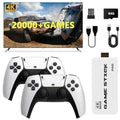 Wireless Retro Game Console Stick 20000+ Classic Games 4K HDMI 64GB Black P7157