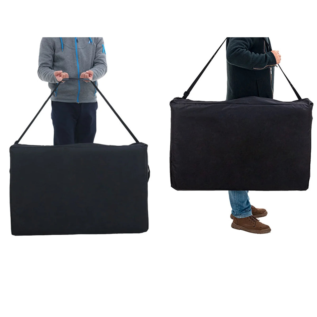 Portable 3 Folding Black Massage Table with Carry Case M7906
