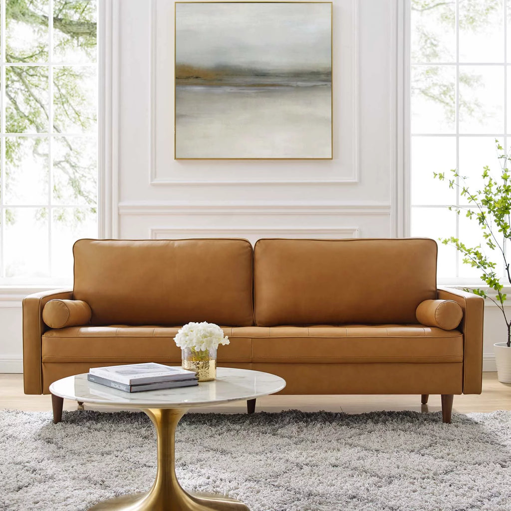 Tan Leather Sofa R986105