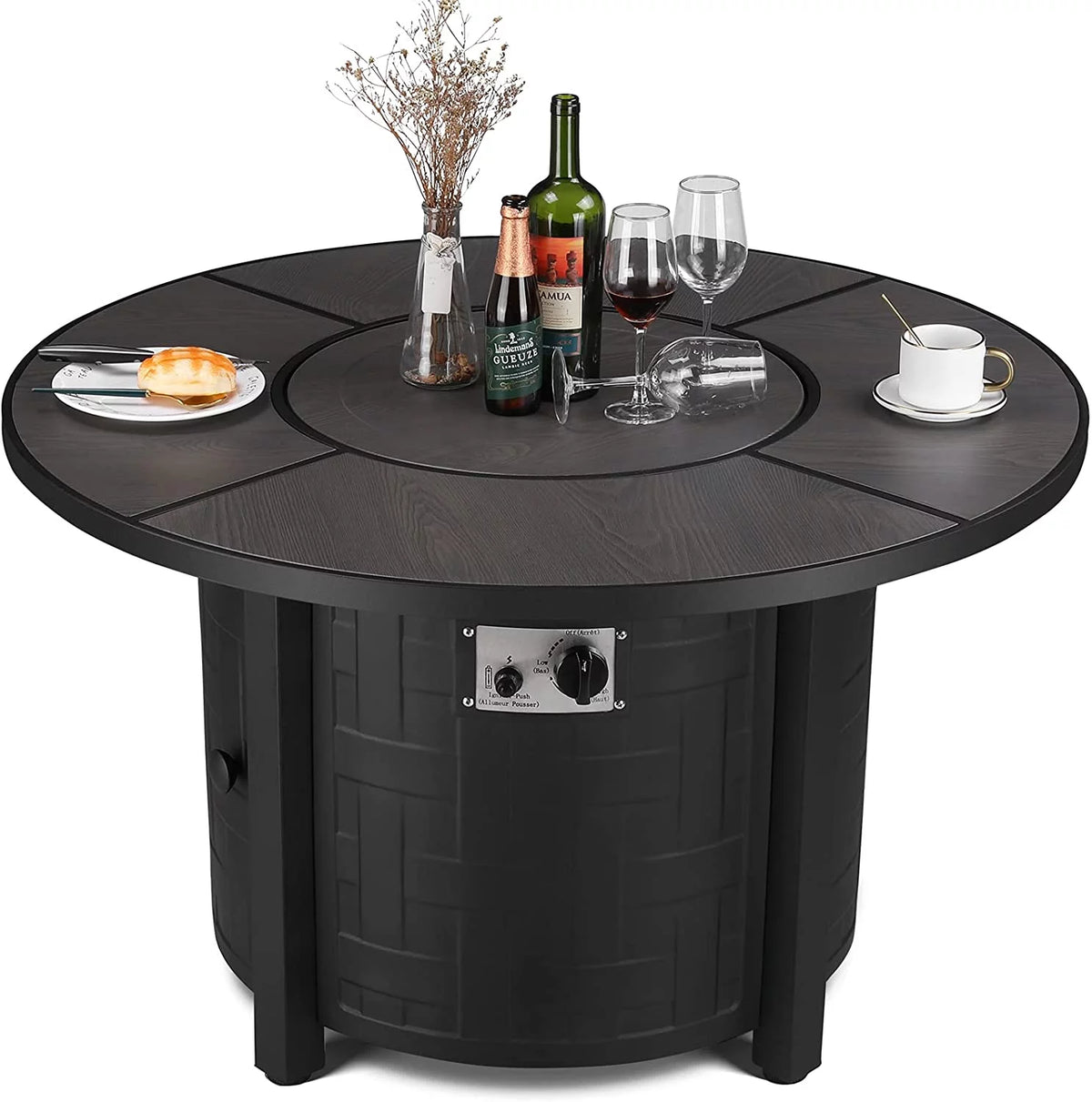 42" Round 50000 BTU Propane Fire Pit Table U632
