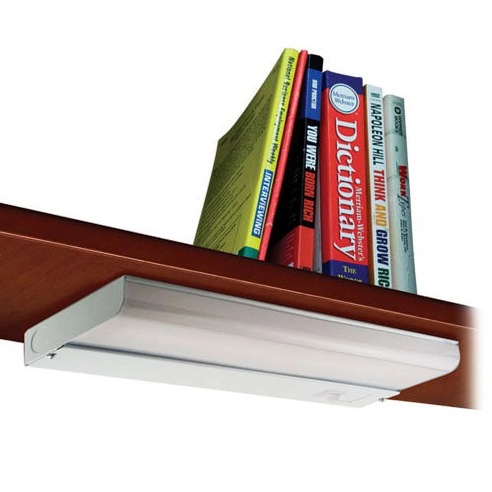 Under-Cabinet Fluorescent Fixture, Steel, White, Bundle of 2 V61503