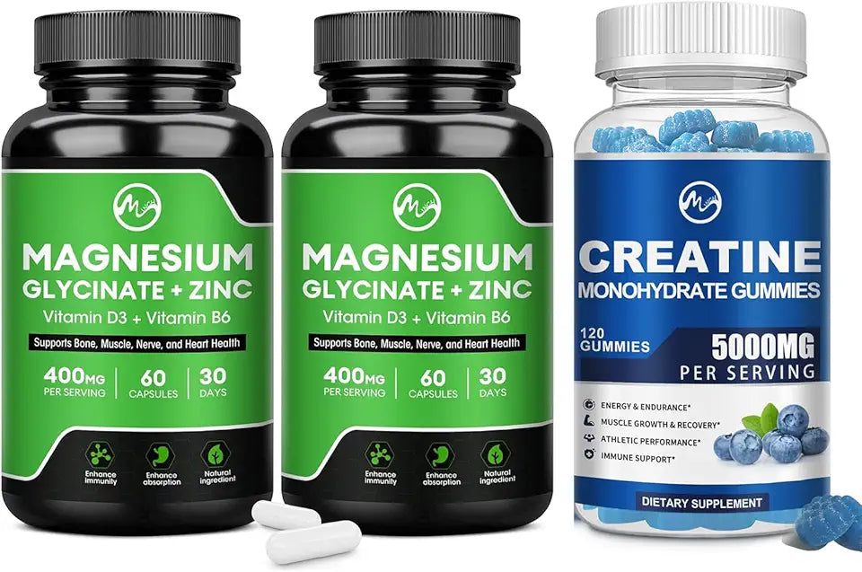 Magnesium Glycinate Capsules & Creatine Monohydrate Gummies E188323