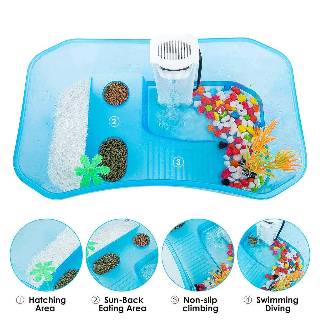 Turtle Tank Aquarium with Platform Plants N331359