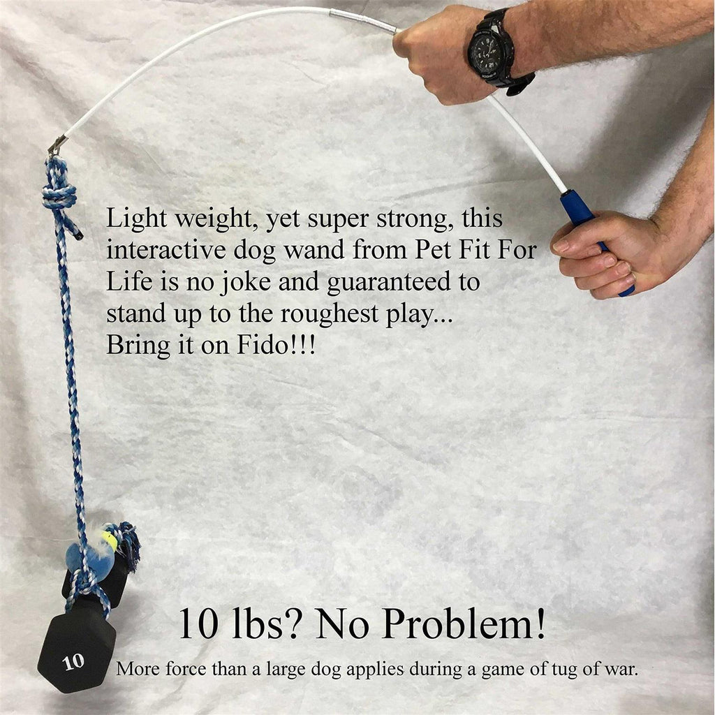 Plush Squeaky Dog Puppy Wand Rope Toy O4493