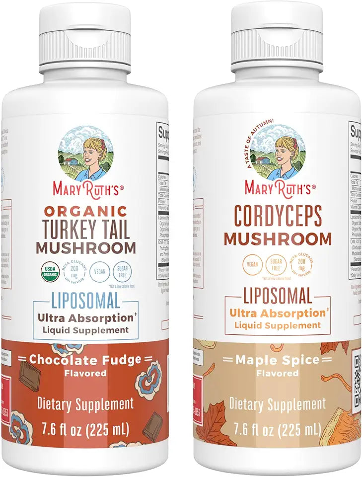 Chocolate Fudge Turkey Tail & Maple Spice Cordyceps Mushroom Liposomals T9057