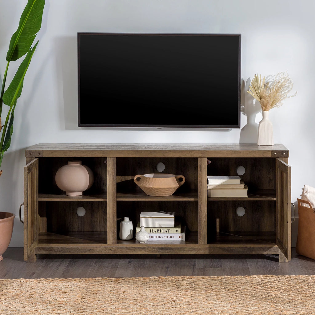 Modern Farmhouse Barn Door TV Stand P505848